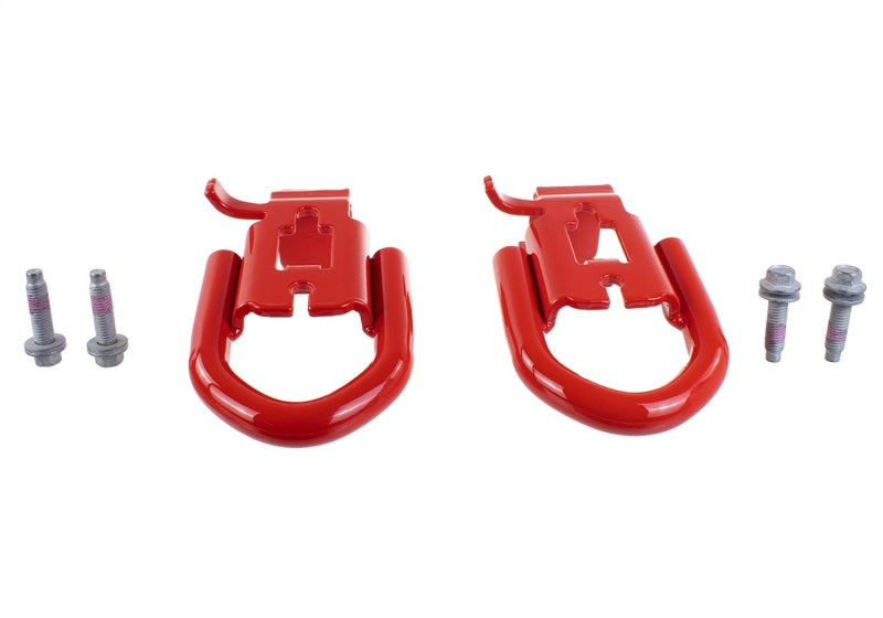 Ford Racing for 2019 Ford Ranger Front Tow Hooks - Pair - Red