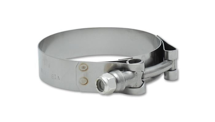 Vibrant SS T-Bolt Clamps Pack of 2 Size Range: 2.53in to 2.75in O.D.