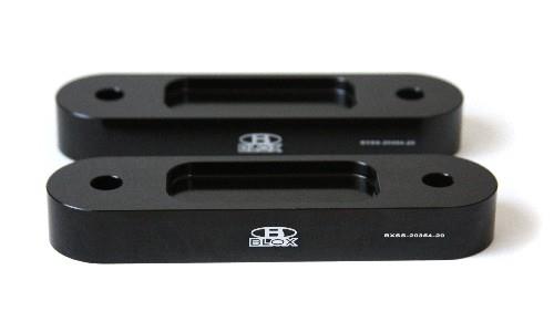 BLOX Honda S2000 Racing Front 20mm Thick Spacer Bump Steer Kit - Black (Lowered 1in and more) BXSS-20354-20-BK