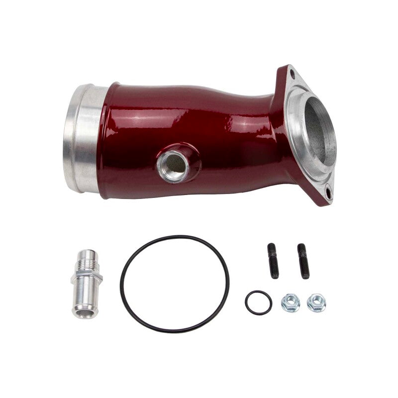 Wehrli Custom Fabrication WCF100775-RED High Flow Intake Horn WCFab Red for 2017-2026 Chevrolet Silverado / GMC Sierra 2500 HD / 3500 HD 6.6L L5P Duramax