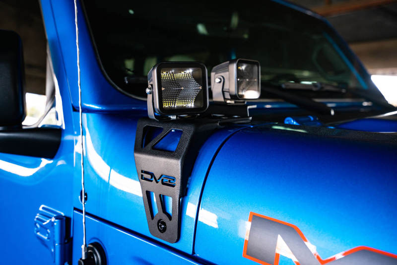 DV8 Offroad 20-22 Jeep JL 392/ Jeep JT Mojave Edition Dual Pod Light Mounts - #LBJL-06