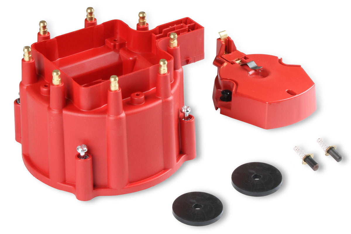 MSD 8416 Distributor Cap and Rotor - GM HEI - Red