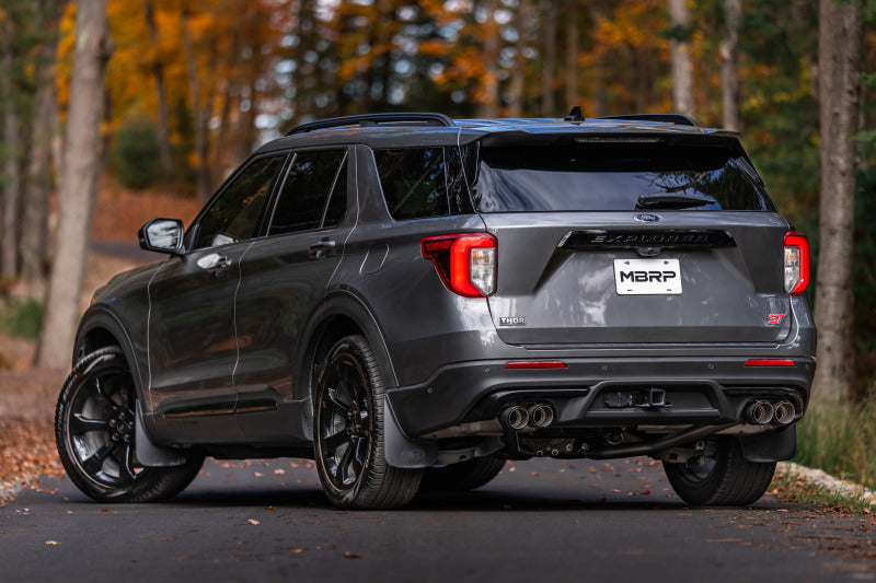 MBRP S5203AL 20-21 Ford Explorer ST 3.0L EcoBoost Dual Rear Exit Axle Back w/ Quad Tip AL Exhaust System - #S5203AL