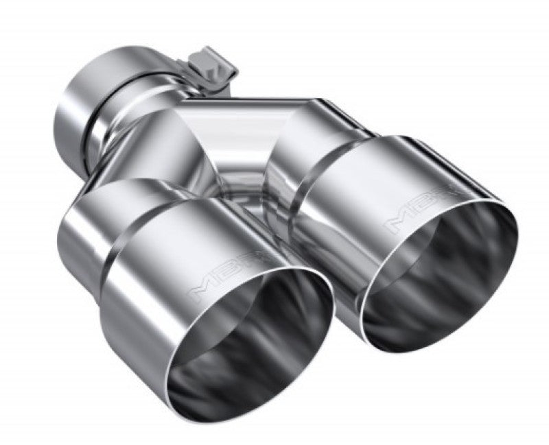 MBRP 3in ID / Dual 4in OD Out Staggered L 9.37in / R Univ Exhaust Tips