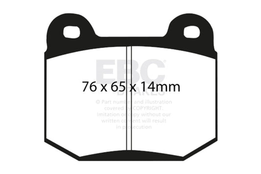 EBC 99-03 Mitsubishi Lancer Evolution 2.0 Turbo Redstuff Rear Brake Pads DP31538C