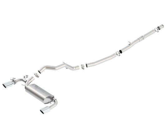 Borla 140730 16-17 Ford Focus RS 2.3L MT Round Angle-Cut Tips Split Rear Exit ATAK Catback Exhaust - #140730