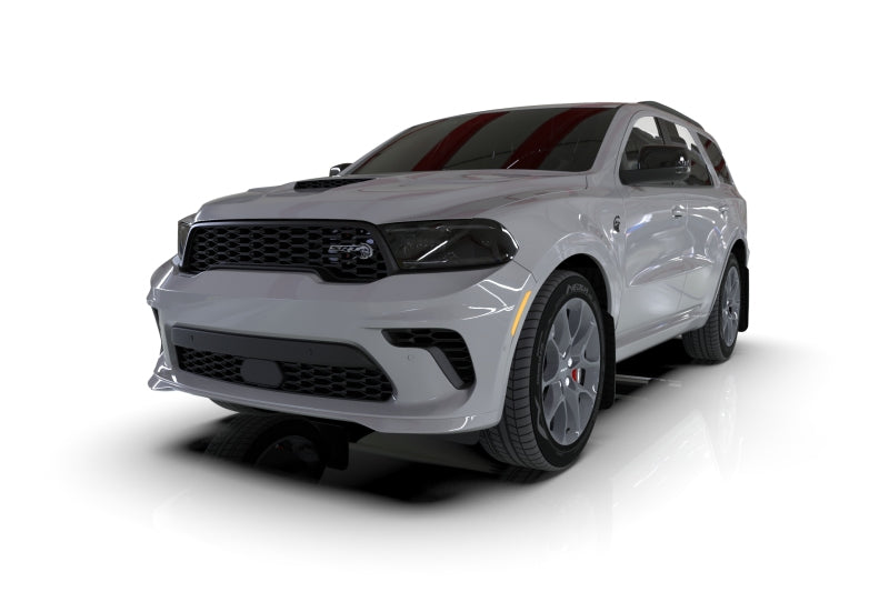 Rally Armor UR Mud Flaps - 2016-2026 Dodge Durango - Black/White Logo - #MF55-UR-BLK/WH