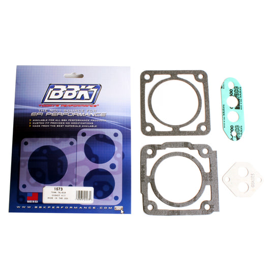 BBK Performance 1573 Throttle Body Gasket Kit 75mm for 1986-1993 Ford Mustang 5.0L