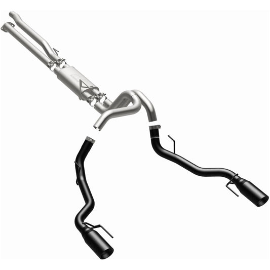 MagnaFlow 19350 SYS Cat-Back 2017 Ford F-150 Raptor 3.5L Dual Black Coated 3in Tips - #19350