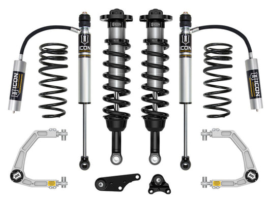 Icon 2024+ Toyota Tacoma 1.25-3in Stage 3 Suspension System w/ Billet Overland Rear Coils