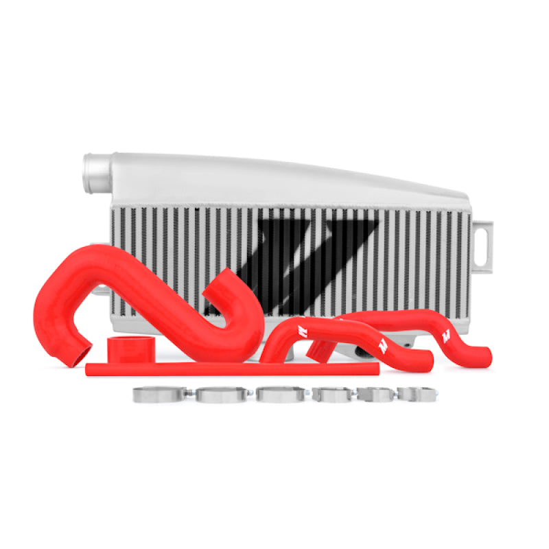 Mishimoto Subaru 02-07 WRX/04-07 STi Top-Mount Intercooler Kit - Powder Coated Silver & Red Hoses - #MMTMIC-WRX-01SLRD