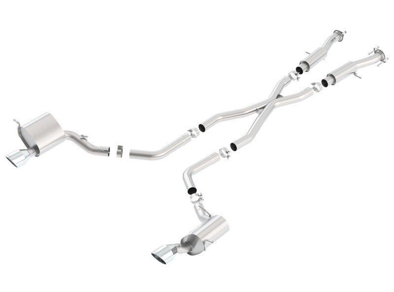 Borla 140633 2015 Jeep Grand Cherokee SRT8 ATAK Dual Round Rolled Exit Catback Exhaust - #140633