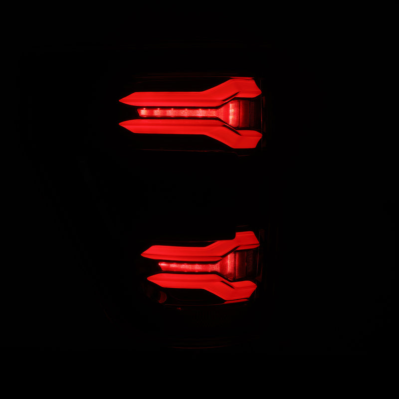 AlphaRex 653060 21-23 Ford F-150 LUXX LED Taillights - Alpha-Black with BLIS