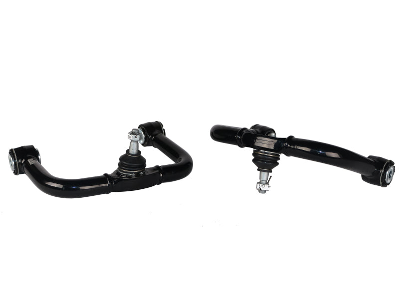 Whiteline KTA301 Caster Correction Fixed Offset Front Upper Control Arm Set for 2005-2027 Nissan Frontier, 2005-2015 Nissan Xterra, 2005-2012 Nissan Pathfinder and More