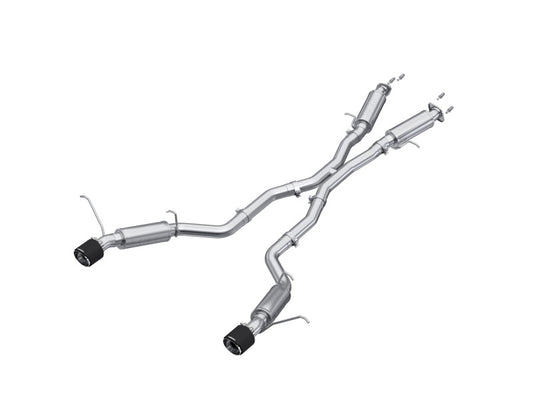 MBRP S55253CF 2012+ Jeep Grand Cherokee SRT 6.4L 3in Dual Rear Exit T304SS Catback Exhaust - CF Tips - #S55253CF
