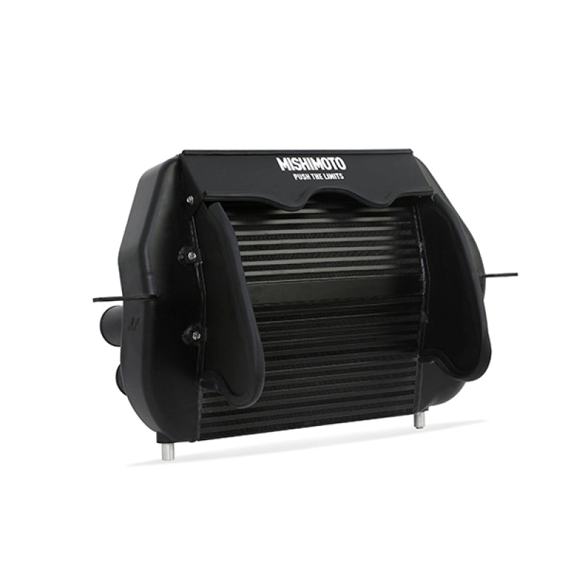 Mishimoto 2011-2014 Ford F-150 EcoBoost Black Intercooler w/ Polished Pipes - #MMINT-F150-11KPBK