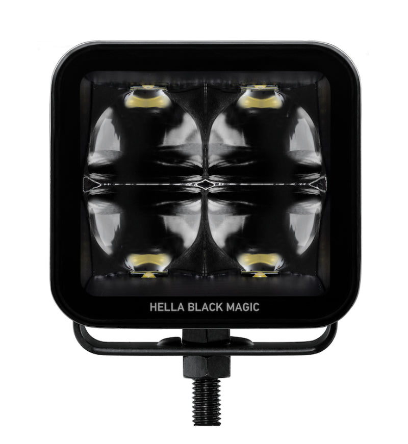 HELLA 358176821 Black Magic 3.2in LED Cube Kit - Spot Beam