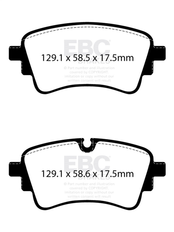 EBC 2020+ Audi A4 B9 2.0T Yellowstuff Rear Brake Pads DP42435R