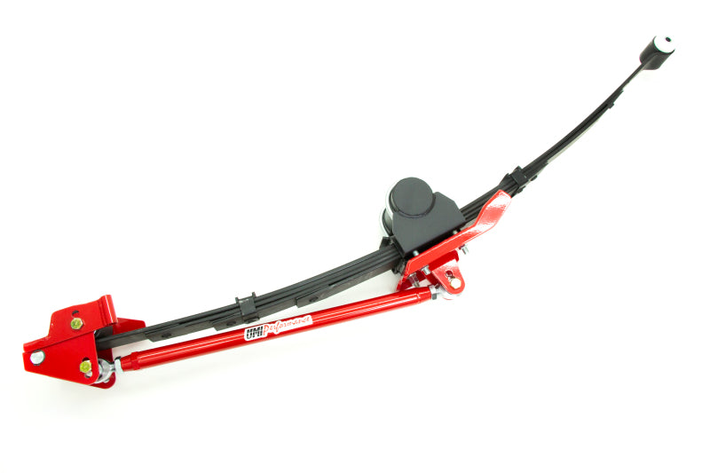 UMI Performance 262824-R Leaf Spring Traction Bars with Mounts Red