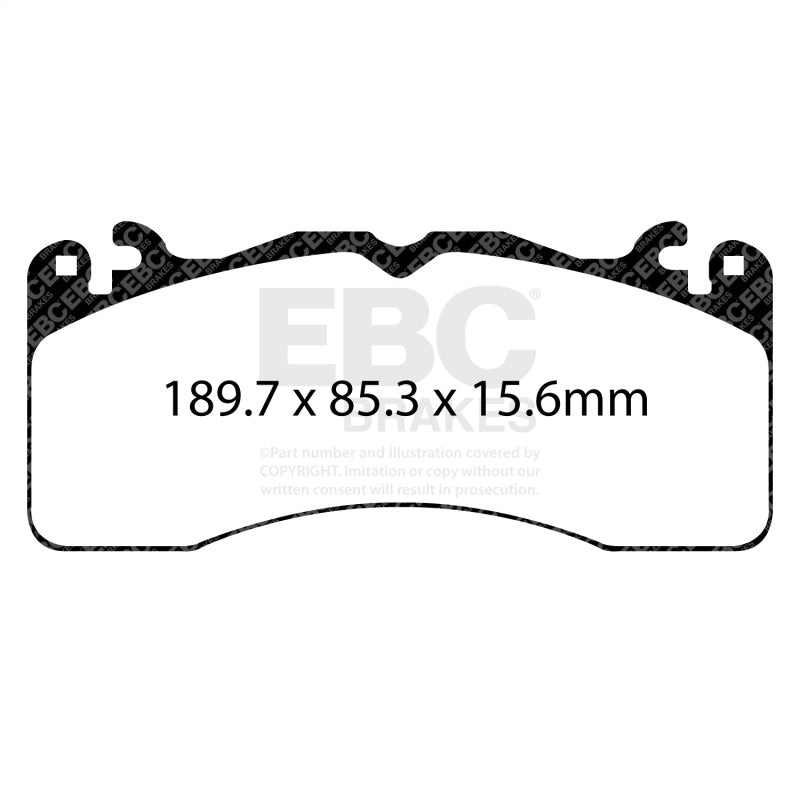 EBC Racing 2015+ Ford Mustang (6th Gen) 2.3L Turbo (GT Performance Package) RP-X Front Brake Pads DP83040RPX