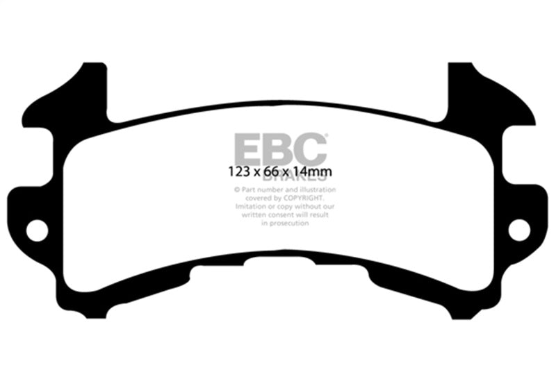 EBC 79-85 Buick Riviera (Fwd) 3.8 Turbo Yellowstuff Rear Brake Pads DP41146R