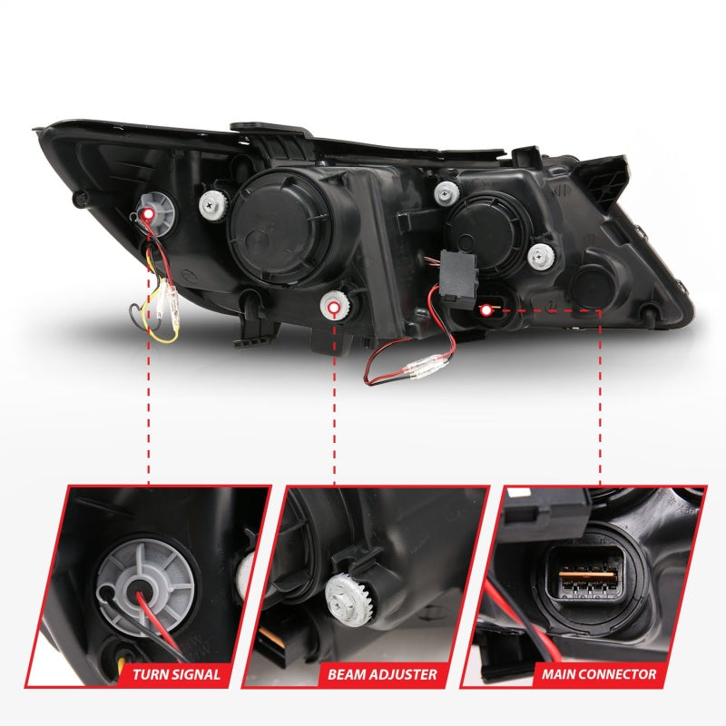 ANZO 2011-2015 Kia Optima LED Projector Headlights