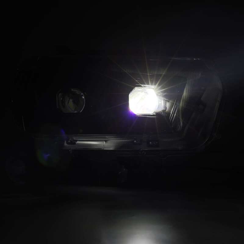 AlphaRex 880757 10-13 Toyota 4Runner LUXX LED Projector Headlights Plank Style Black with Sequential Signal/DRL