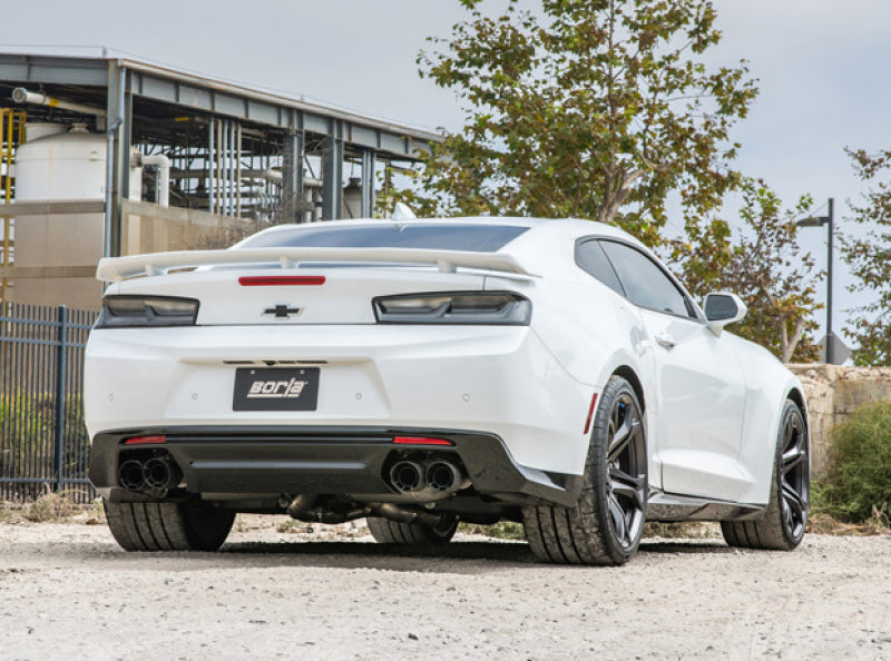 Borla 140727CFBA 17-18 Chevrolet Camaro ZL1 6.2L V8 Atak Catback Exhaust w/ Dual Mode Valves CF Black Anod - #140727CFBA
