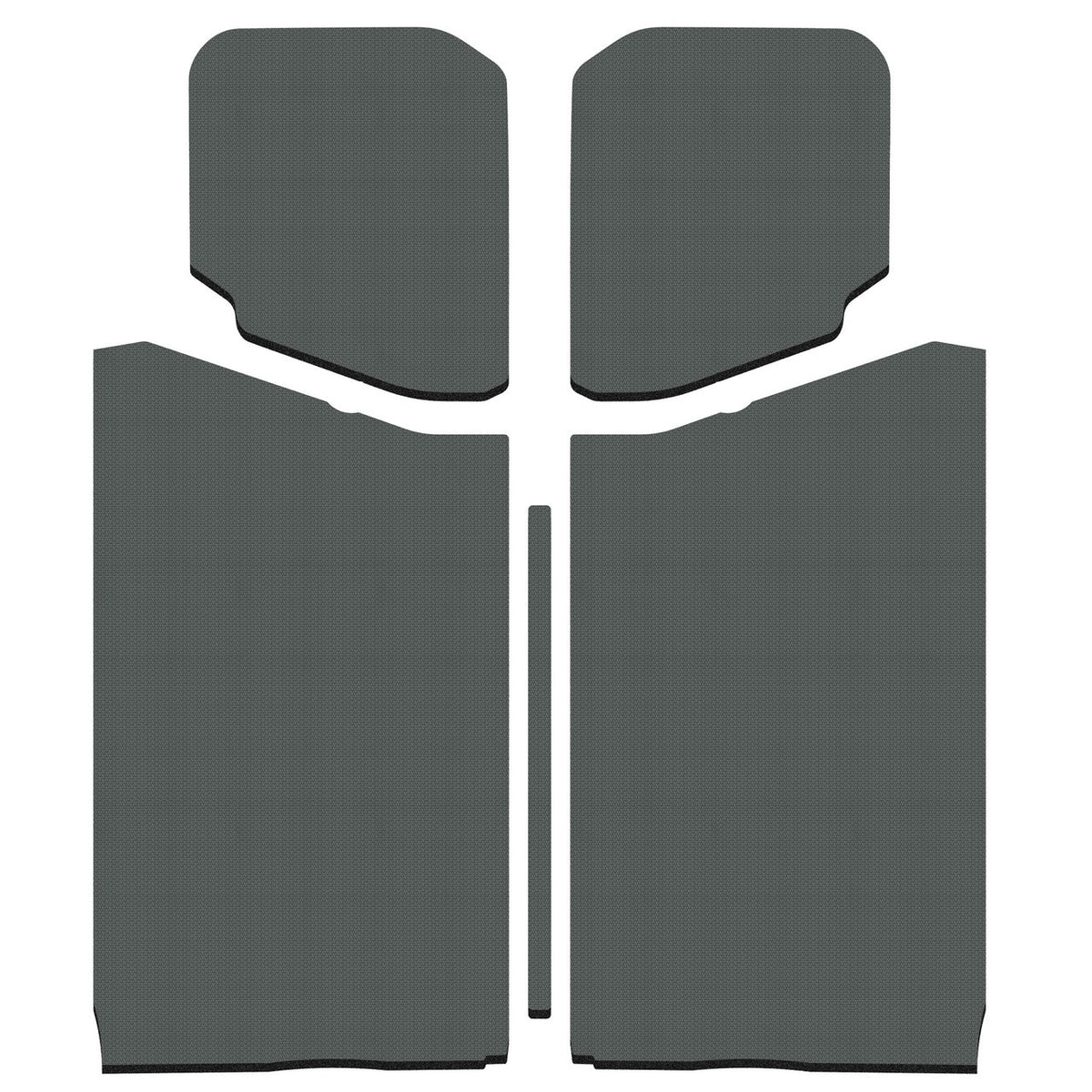 DEI for 2018-2023 Jeep Wrangler JL 2-Door Boom Mat Headliner - 5 Piece - Gray