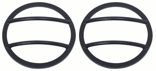Kentrol 80009 Front Marker Covers Pair for 2007-2018 Jeep Wrangler JK - Textured Black