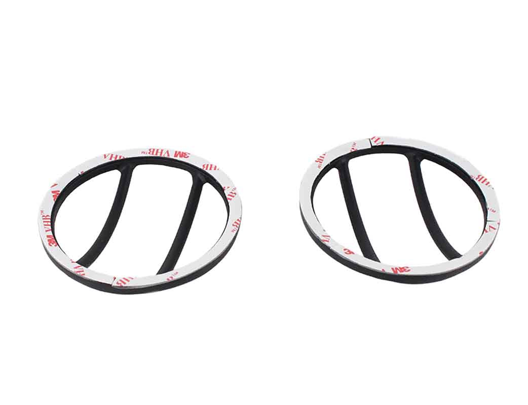 Kentrol 80014 Fog Light Covers Pair for 2007-2018 Jeep Wrangler JK - Textured Black
