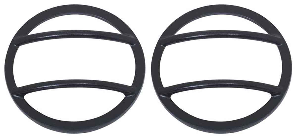 Kentrol 80014 Fog Light Covers Pair for 2007-2018 Jeep Wrangler JK - Textured Black