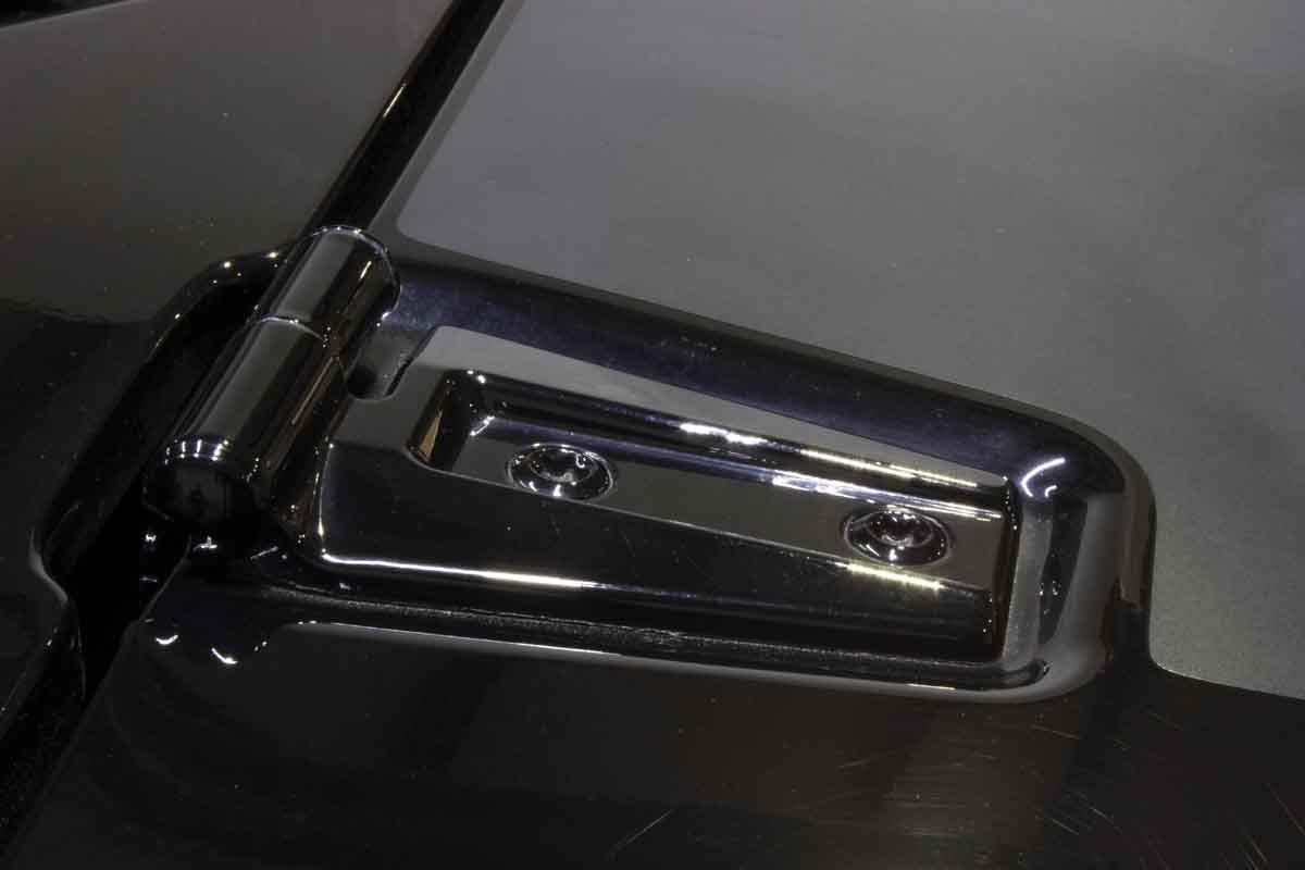 Kentrol 80019 Hood Hinge Overlays Pair for 2007-2018 Jeep Wrangler JK - Textured Black