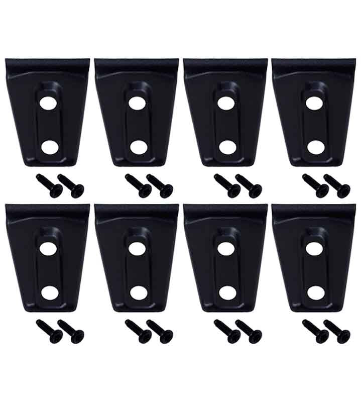 Kentrol 80021 Door Hinge Overlays 8 Piece for 2007-2018 Jeep Wrangler JKU 4-Door - Textured Black