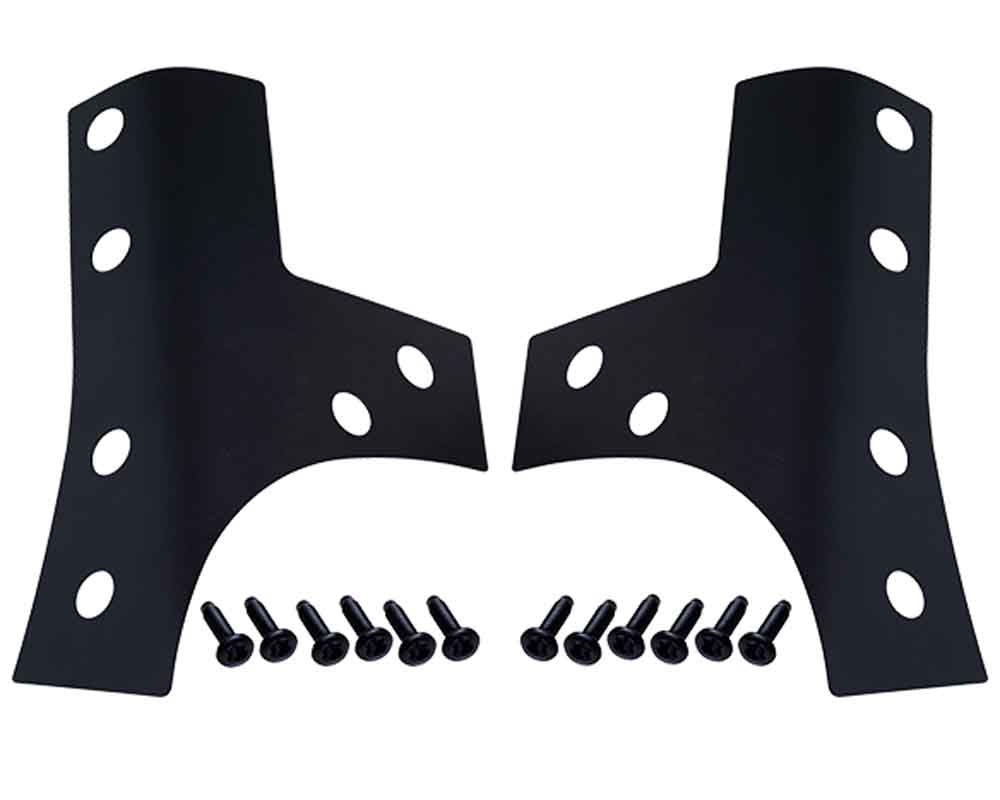 Kentrol 80074 Windshield Support Overlays Pair for 2007-2018 Jeep Wrangler JK - Textured Black