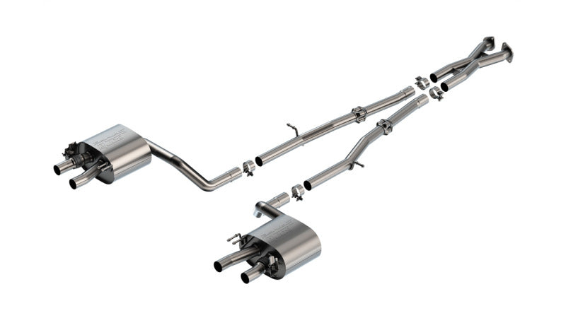 Borla 140936 22-23 Kia Stinger 3.3L V6 Turbo 2.25in Pipe Dia Dual Split Rear Exit S-Type Cat-Back Exhaust - #140936