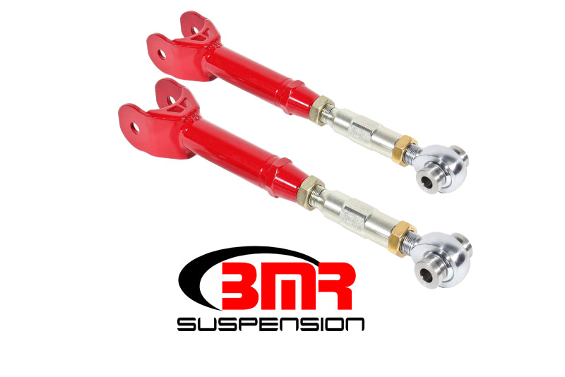 BMR 16-24 6th Gen Camaro Lower Trailing Arms w/ On-Car Adj. Rod Ends - Red