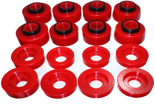 Energy Suspension for 2008-2016 Ford F-250/F-350/F-450 Red Body Mount Set 4.4124R