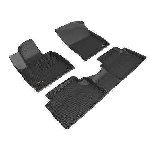 3D MAXpider Kagu Front & Rear Floor Mats for 2021-2023 Hyundai Santa Fe