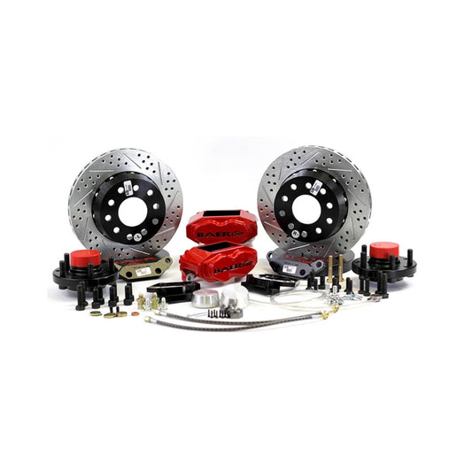 Baer Brakes 64-72 GM A-Body/67-69 F-Body STD Studs 11in SS4+ Front SDZ Brake Kit - Black