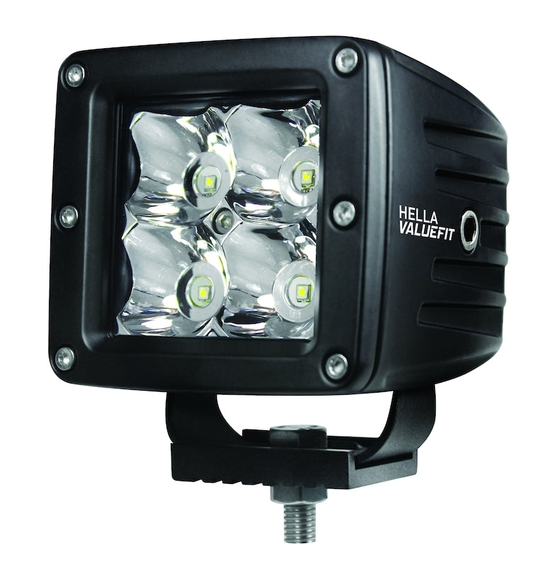HELLA 357204821 ValueFit Cube 4 LED Off Road Kit 3.1in 2x12W