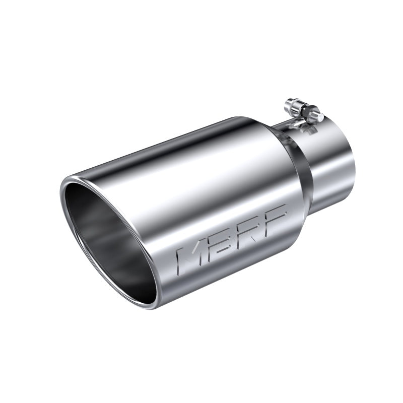 MBRP T5073 Exhaust Tip - 6" OD Angled Rolled End 4" inlet 12" length | T304 Stainless