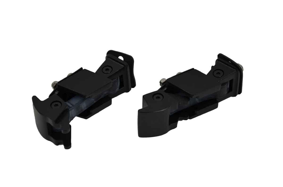Kentrol 80571 Hood Catch Pair for 2007-2018 Jeep Wrangler JK - Textured Black