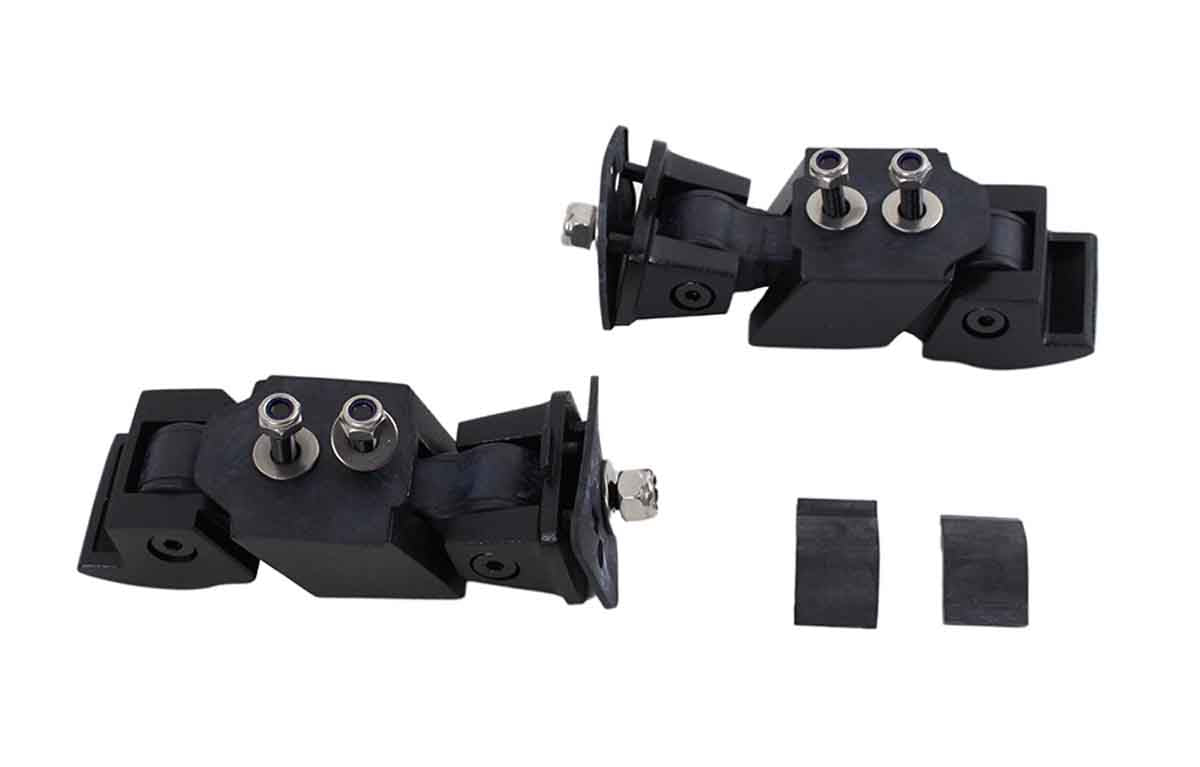 Kentrol 80571 Hood Catch Pair for 2007-2018 Jeep Wrangler JK - Textured Black