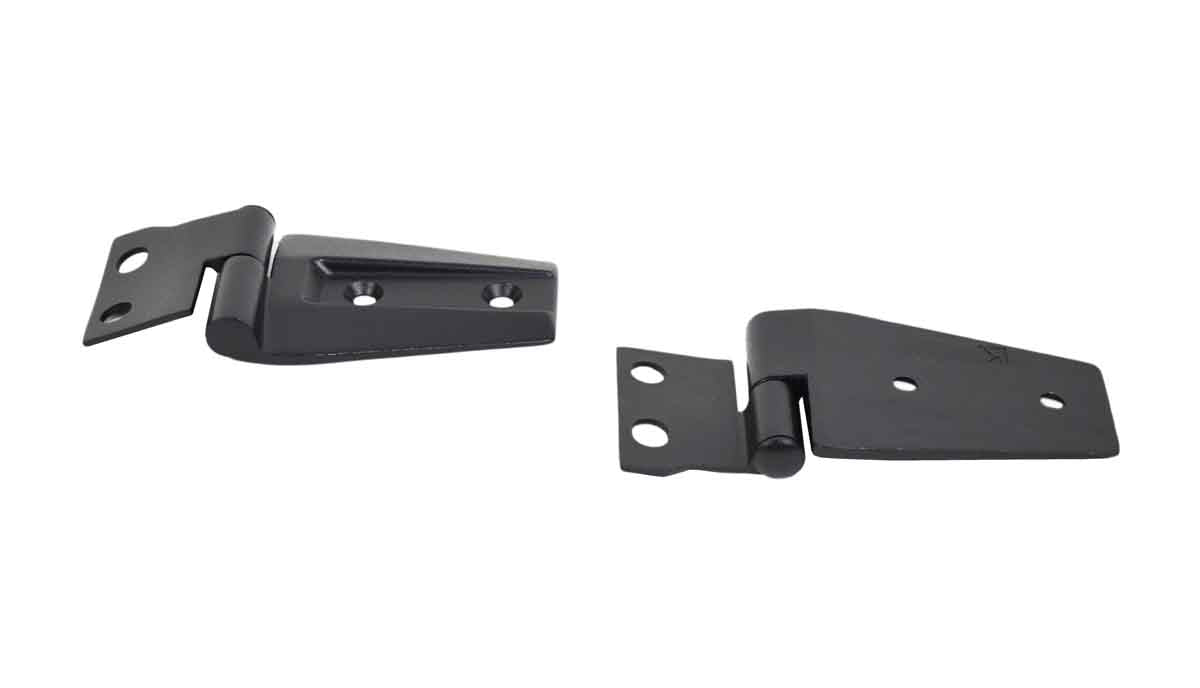 Kentrol 80572 Hood Hinge Pair for 2007-2018 Jeep Wrangler JK - Textured Black