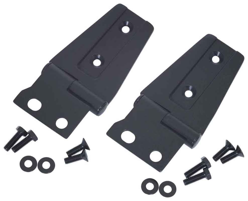 Kentrol 80572 Hood Hinge Pair for 2007-2018 Jeep Wrangler JK - Textured Black