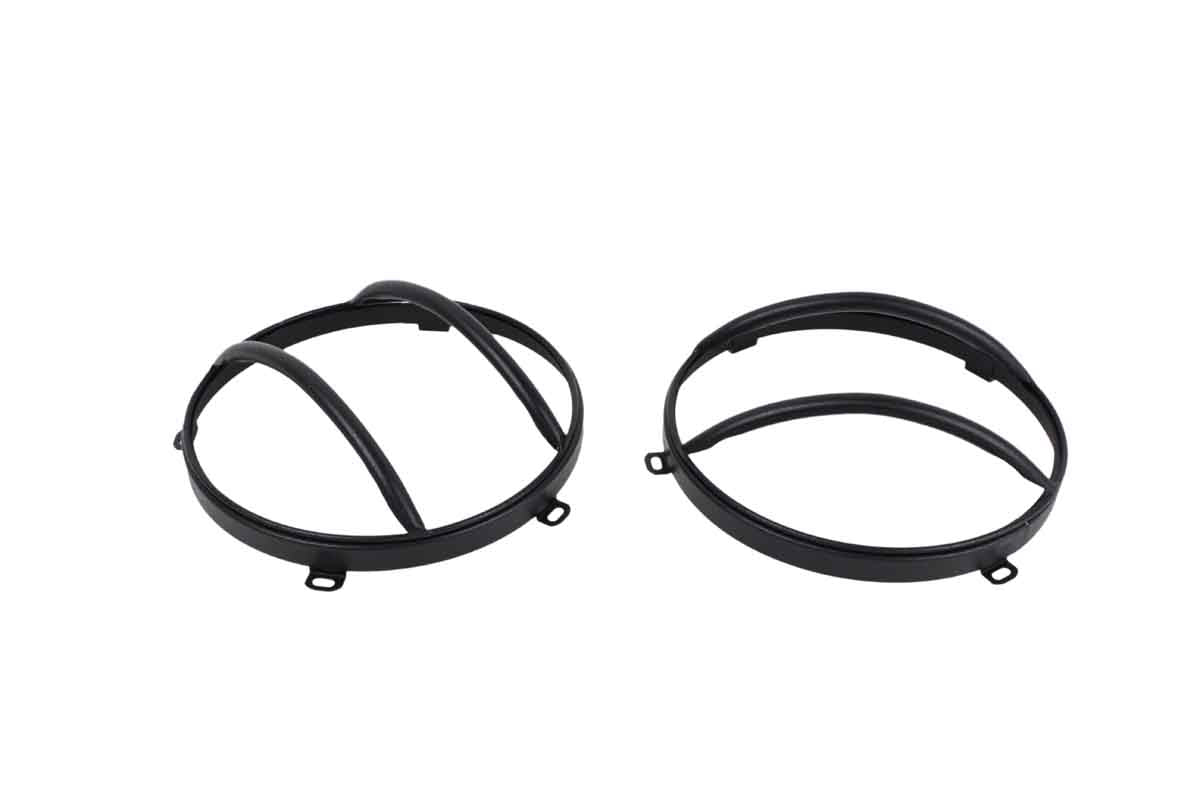 Kentrol 80573 Euro Headlight Guards Pair for 2007-2018 Jeep Wrangler JK - Textured Black