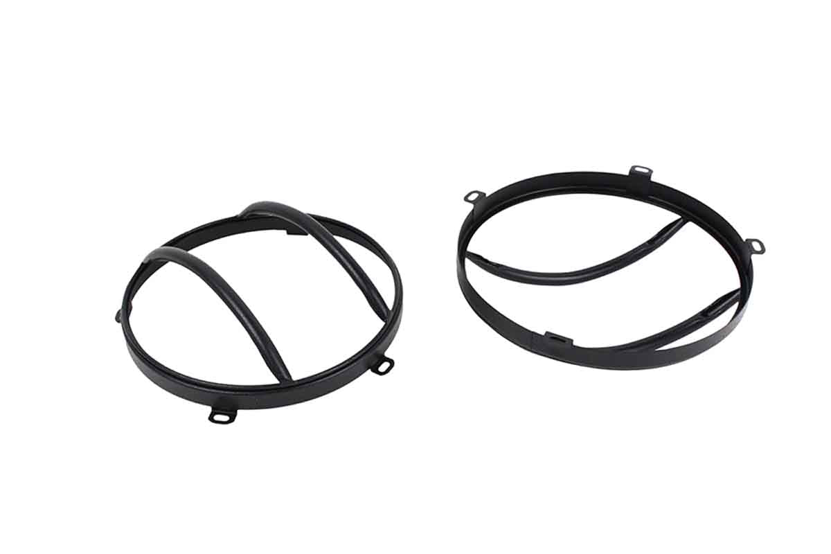Kentrol 80573 Euro Headlight Guards Pair for 2007-2018 Jeep Wrangler JK - Textured Black