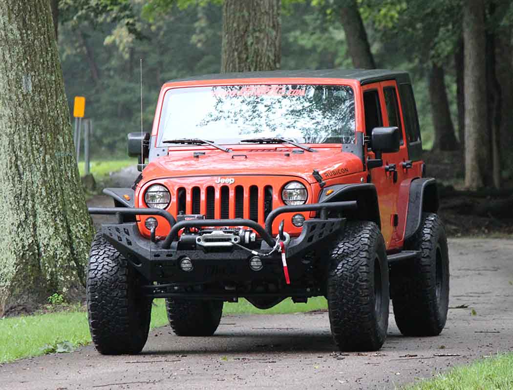 Kentrol 80574 Windshield Supports Pair for 2007-2018 Jeep Wrangler JK - Textured Black