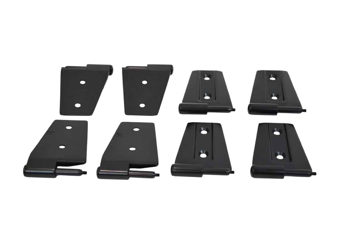 Kentrol 80576 Door Hinge Set 8 Piece for 2007-2018 Jeep Wrangler JKU 4-Door - Textured Black